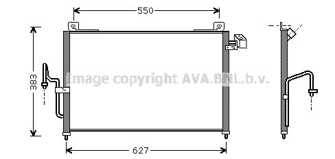 AVA QUALITY COOLING Конденсатор, кондиционер MZ5159